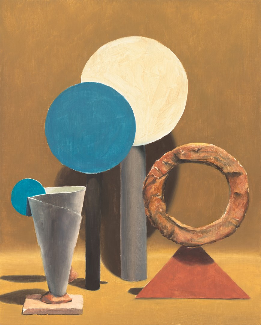 Modernist Stilleven 2 (Mobach en Sinemus) (2021), 40 x 32 cm, oil on panel (private collection)